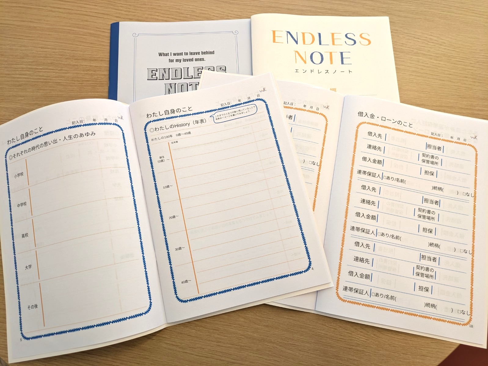 エンドレスノート(エンディングノート)中身